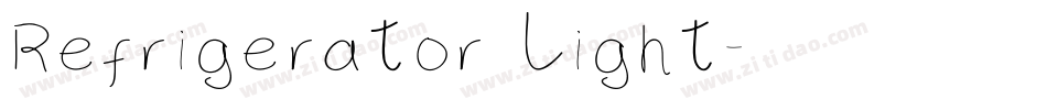 Refrigerator Light字体转换